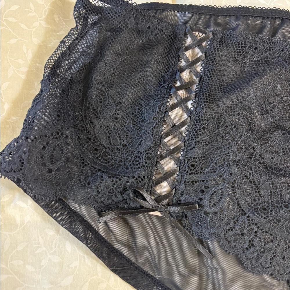 3 NWT Adore 2 pair Black 3XL and 1 pair Yellow 3X Lace Panties bundle